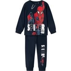 Name It Alfred Spider Natsæt - Marin/Rød/Sort/Hvid