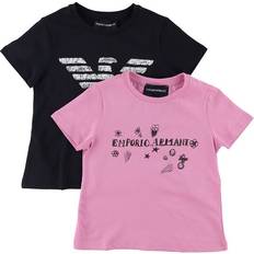 Emporio Armani T-shirts 2-Pack - Marinblå/Flamingo