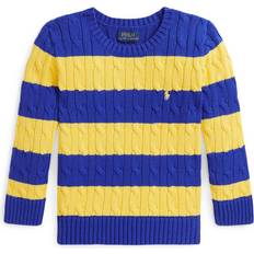 Knitted Sweaters Polo Ralph Lauren Toddler and Little Boys Striped Cable-Knit Cotton Sweater Multi