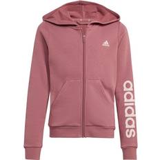 Adidas Hoodies adidas Girl's Essentials Linear Logo Cotton Fullzip Hoody Hoodie 170, pink