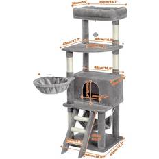 OEM Katzenbaumhaus-Konsole, Doppel-Konsole, Kratz-Sisal-Pfosten
