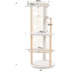 OEM Katzenbaumhaus-Konsole, Doppel-Konsole, Kratz-Sisal-Pfosten