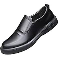 Hadred Men's Patent Leather Cap Toe Slip On Dress Shoes Formal Oxford Soft Shoes Business Lace up for Men39EU