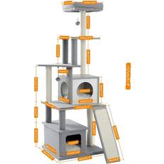 OEM Katzenbaumhaus-Konsole, Doppel-Konsole, Kratz-Sisal-Pfosten