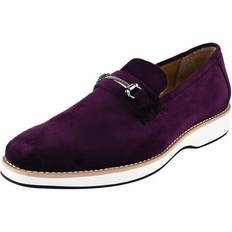 Purple Loafers Libertyzeno Sold by: Liberty Shoes Inc. LIBERTYZENO Mens Classic Velvet slip on Loafer Shoes Purple