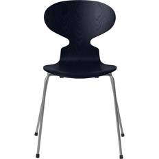 Fritz Hansen Myren 3101 Farvet Askefiner Stålstel Køkkenstol