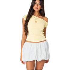 Yellow Blouses Edikted Jett Asymmetric Top