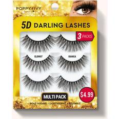 Absolute New York 5d darling lashes 3 pair multi pack eldm07 bianca Black