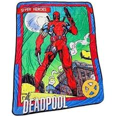 Marvel deadpool "trading card" lightweight fleece Blankets Multicolor (152.4x)