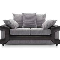 Furniture 786 Rio Black/Grey Sofa 165cm 2 Seater