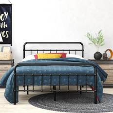 Beds Zinus Black Queen Metal Frame Bed