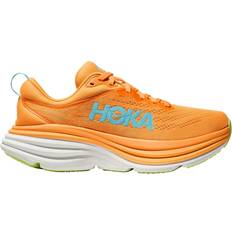 Hoka Dame Sko på tilbud Hoka Women's Bondi Road Running Shoes in Solar Flare/Lettuce