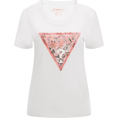 Guess Flower Logo T-shirt - White