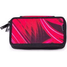 JEVA Pencil Case TwoZip Pink Lightning