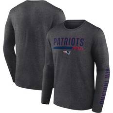 Fanatics Men Sports Fan Apparel Fanatics Men's Charcoal New England Patriots Long Sleeve T-Shirt