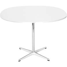 Fritz Hansen Matbord Fritz Hansen Super Circular A603 Laminate White Matbord 100x100cm