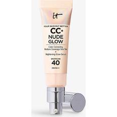 Creme BB IT Cosmetics CC and Nude Glow Lightweight Foundation and Glow Serum with SPF40 32ml (Various Shades) Fair Beige