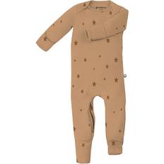 9-12M Nightwear Gunamuna Convertible Pajama, Stardust Brown, 0-3M Silky, Lighweight Bamboo Maisonette