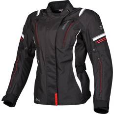 Red Motorcycle Jackets Germot Aria wasserdichte Motorrad Textiljacke, schwarz-weiss-rot, Größe Damen