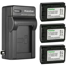 Batteries & Chargers Kastar 3-Pack Battery and AC Charger Replacement for Sony Alpha A7 III