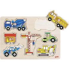 Building Site Vehicles Lift Out Puzzle 7 Pieces