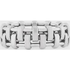 Serge Denimes Silver Cage Ring men Jewellery silver in size:19 MM