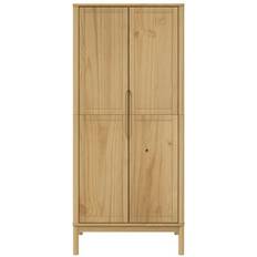 Wood Wardrobes vidaXL Floro Golden Brown Wardrobe 30.3x67.3"