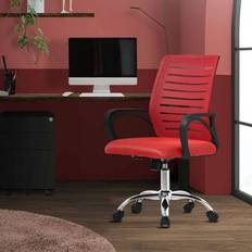 ML Design Ergonomic Swivel Red