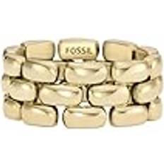 Stainless Steel - Women Rings Fossil Damenring Edelstahl - Gold