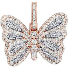 Unisex - White Gold Charms & Pendants Jewelry Unlimited Sold by: Inc, Diamond Butterfly Pendant 2.35CT 10K Rose White Gold