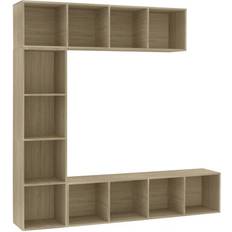 Tv bokhylla vidaXL 278791 Sonoma Oak Bokhylla 180cm