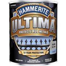 Hammarlack silver Hammerite Ultima Smooth Metallfärg Silver 0.75L