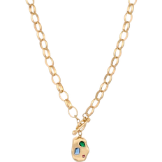 Jewelry Ettika Nugget Pendant Necklace - Gold/Multicolour