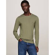 Tommy Hilfiger Long Sleeve Slim Fit T-Shirt BATTLE GREEN