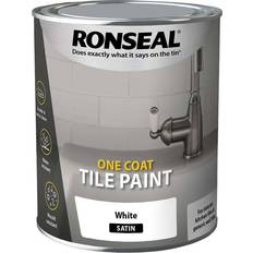 Paint Ronseal One Coat Tile Paint White 0.75L