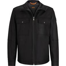 Pelle Giubbotti HUGO BOSS Jonova1 Leather Jacket - Black