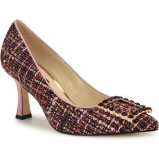 Nine West Pink Heels & Pumps Nine West Jaquee Pump Women's Dark Textile Pumps