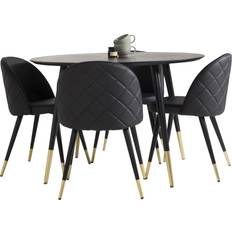 Venture Home Dipp Matgrupp 115 cm Rund med 4 Stolar Matbord