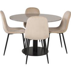 Puuta Ruokailuryhmät Razzia Grey Dining Set 106cm 5pcs