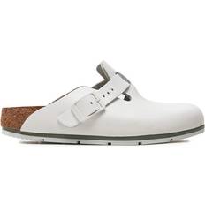 Herre - Hvid Træsko Birkenstock Boston Pro LE Fit Sandaler - White