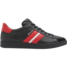 Bally Men Shoes Bally Low Top Leather M - Black/Candyred