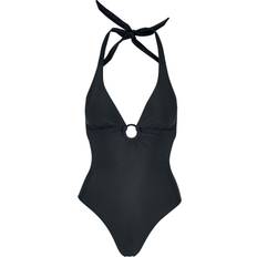 Urban Classics Ladies Recycled Neckholder Swimsuit - Black