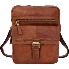 A1 Fashion Goods Rugged Vintage Flight Cross Body Bag - Tan