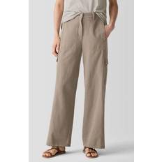 Eileen Fisher Wide Leg Cargo Pants Reed