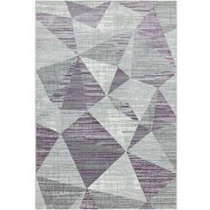 Block Angles Grey, Purple 120x170cm