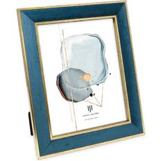 Turquoise Photo Frames Isaac Jacobs Velvet Picture with Metallic Gold Double Horizontal & Photo Frame