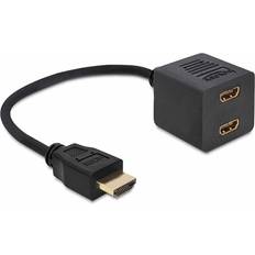 DeLock HDMI - 2xHDMI Adapter M-F