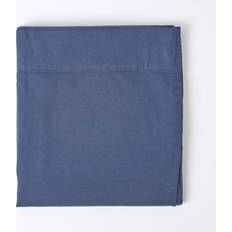 Homescapes Linen Bed Sheet Blue