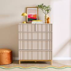 Elements Thompson Tall 5 Mushroom Chest of Drawer