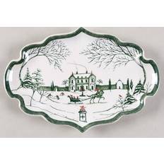 Ceramic Serving Trays Ceramics Country Estate Winter Holiday Serving Tray